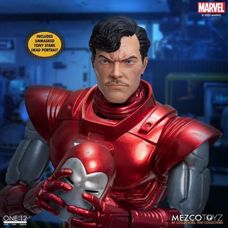 Mezco ONE:12 Collective Iron Man: Silver Centurion Action Figure