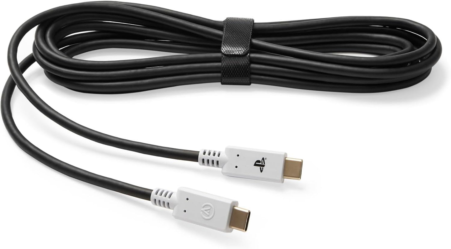 PowerA USB-C® naar USB-C-kabel van 3 meter voor PlayStation®5, opladen en spelen, opnieuw opladen, DualSense Edge compatibel, PSVR2 compatibel, PS Portal compatibel, officieel gelicentieerd