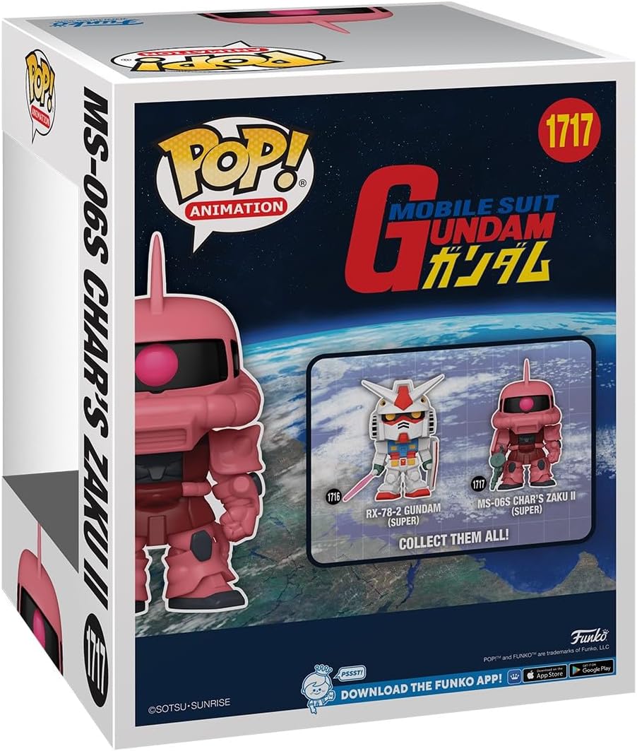 Funko Pop! Super: Mobile Suit Gundam - CHARS ZAKU II - Collectable Vinyl Figure - Gift Idea - Official Merchandise - Toys for Kids & Adults