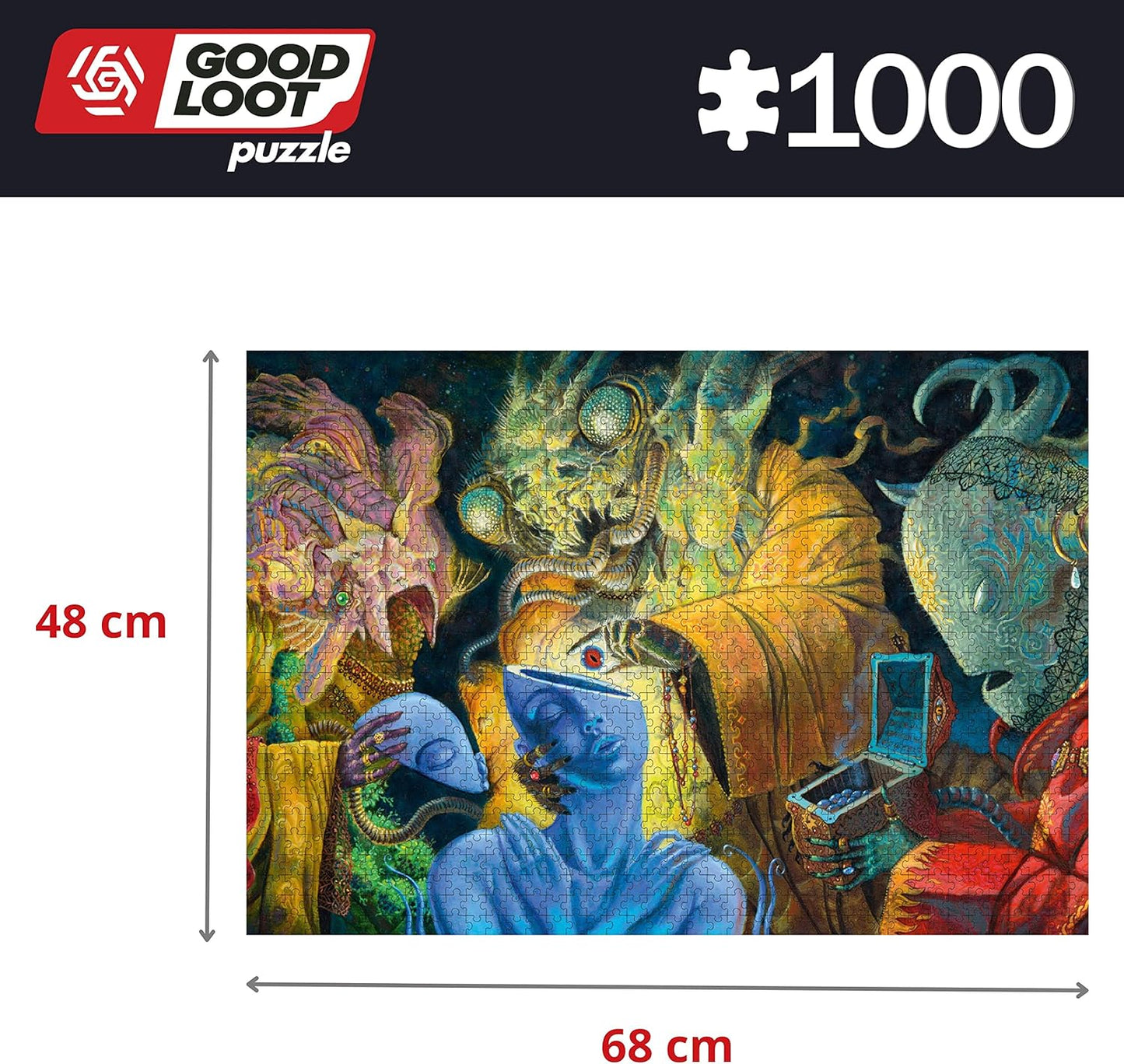 Good Loot Jigsaw Puzzle Imagination Jacek Szleszyński The Gift 1000 Piece Jigsaw Puzzle Artwork for Adults and Teenagers 1000 Piece Jigsaw Puzzle - Artist Created Jigsaw Puzzle 68,3x48cm
