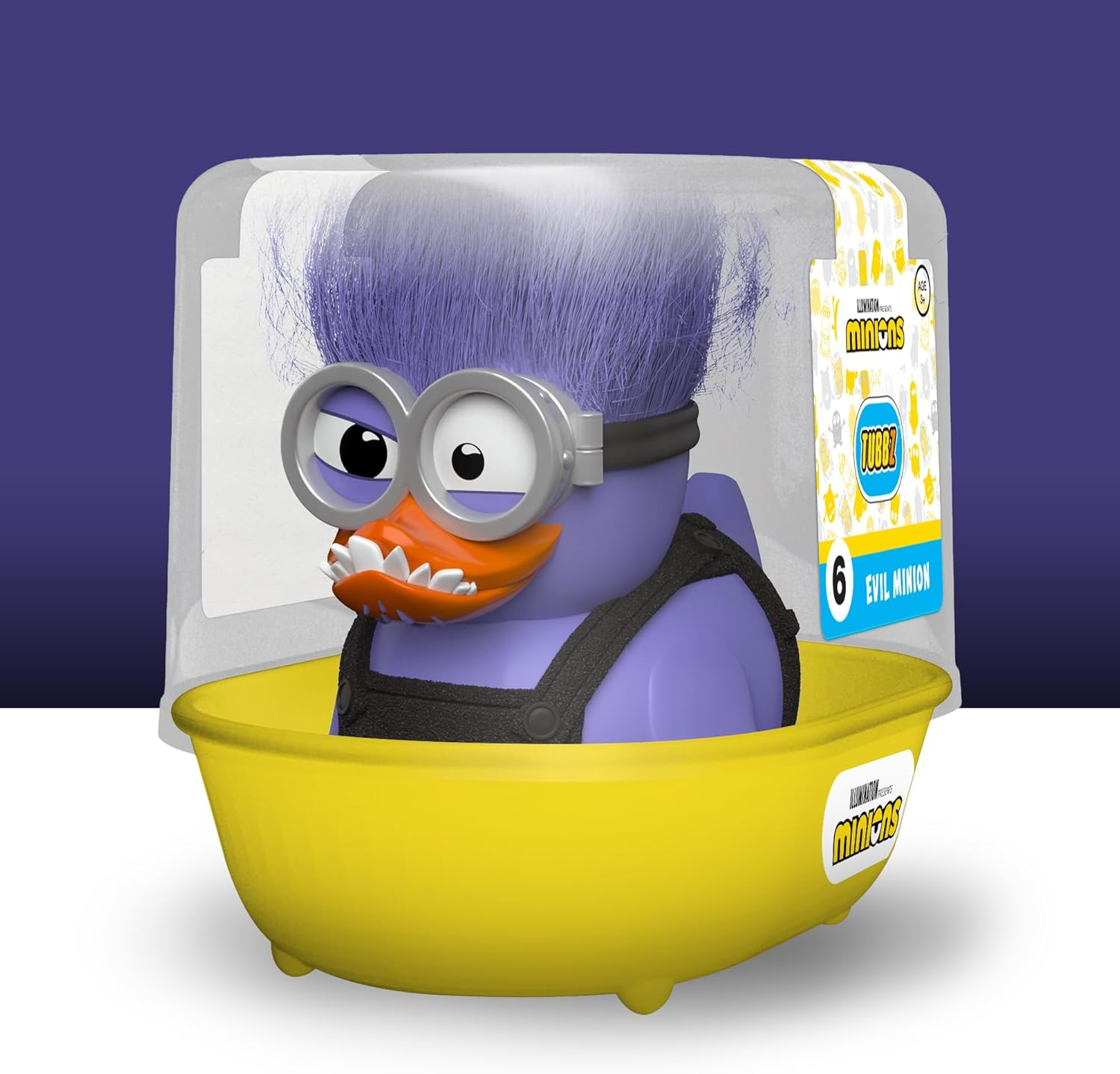 TUBBZ First Edition Purple Minion Collectible Vinyl Rubber Duck Figure - Official Minions Merchandise - Animation Childrens TV, Movies & Video Games First Edition 1st Edition Purple Minion