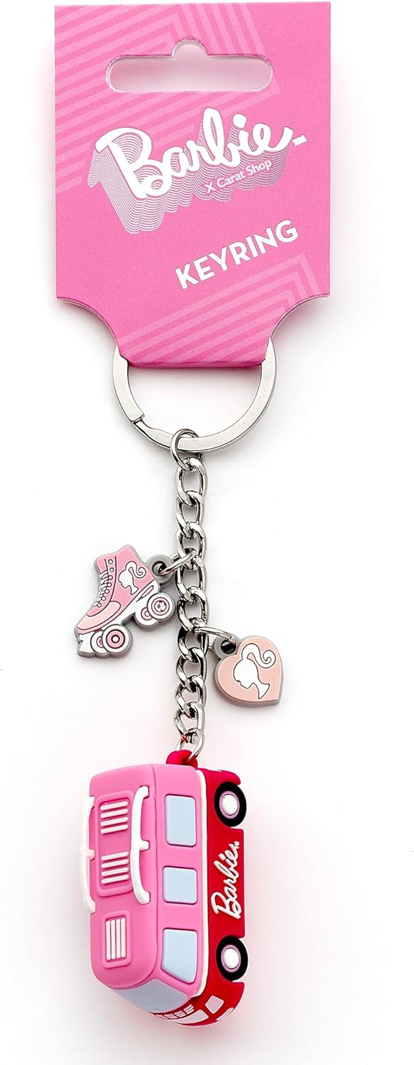 Barbie Carat Shop Schlüsselanhänger mit Wohnmobil, rose, One size
