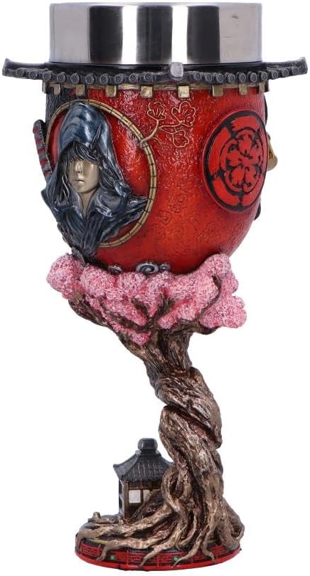 Nemesis Now Assassin's Creed Shadows Goblet 19.5cm, Resin, Red, Cast in The Finest Resin, Expertly Hand-Painted