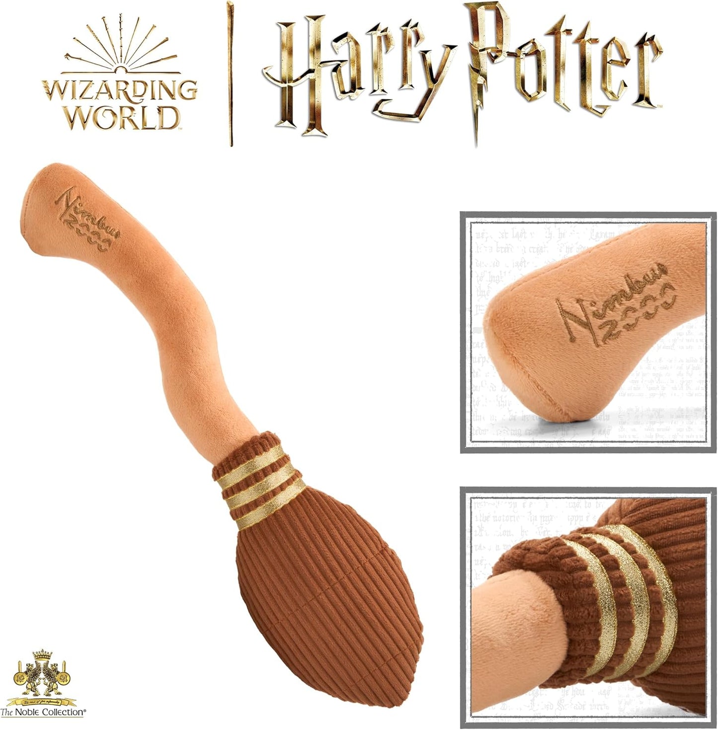 The Noble Collection Harry Potter. Nimbus Broomstick Plush