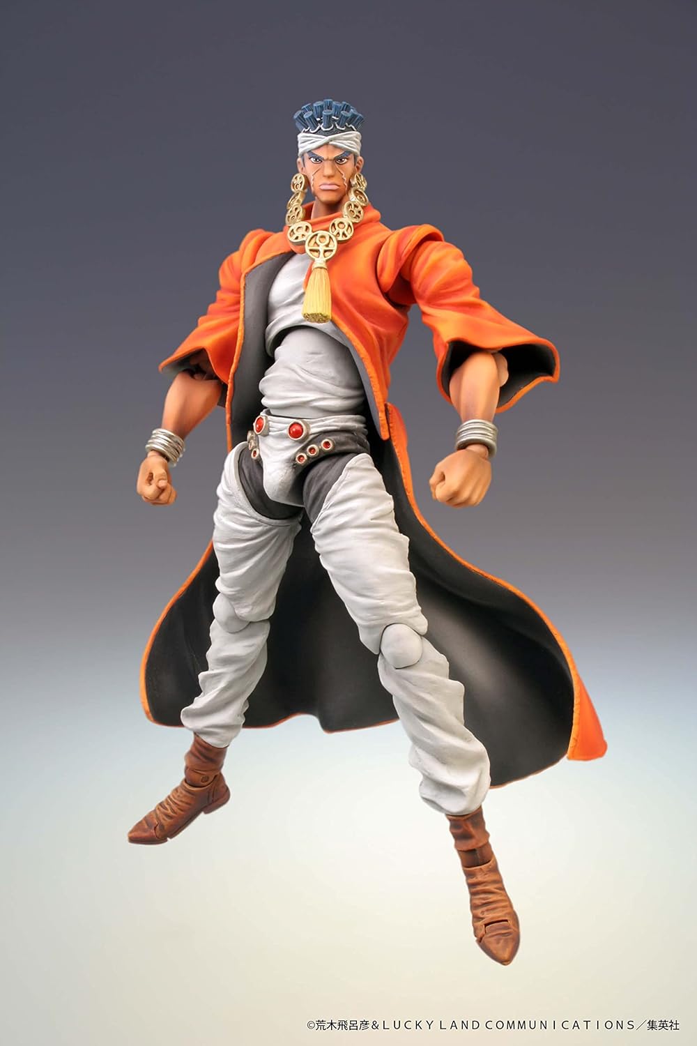 Super Action Statue JoJo's Bizarre Adventure Part 3 Mohamed Avdur, Approx. 5.9 inches (150 mm), PVC, ABS & Nylon, Painted Action Figure