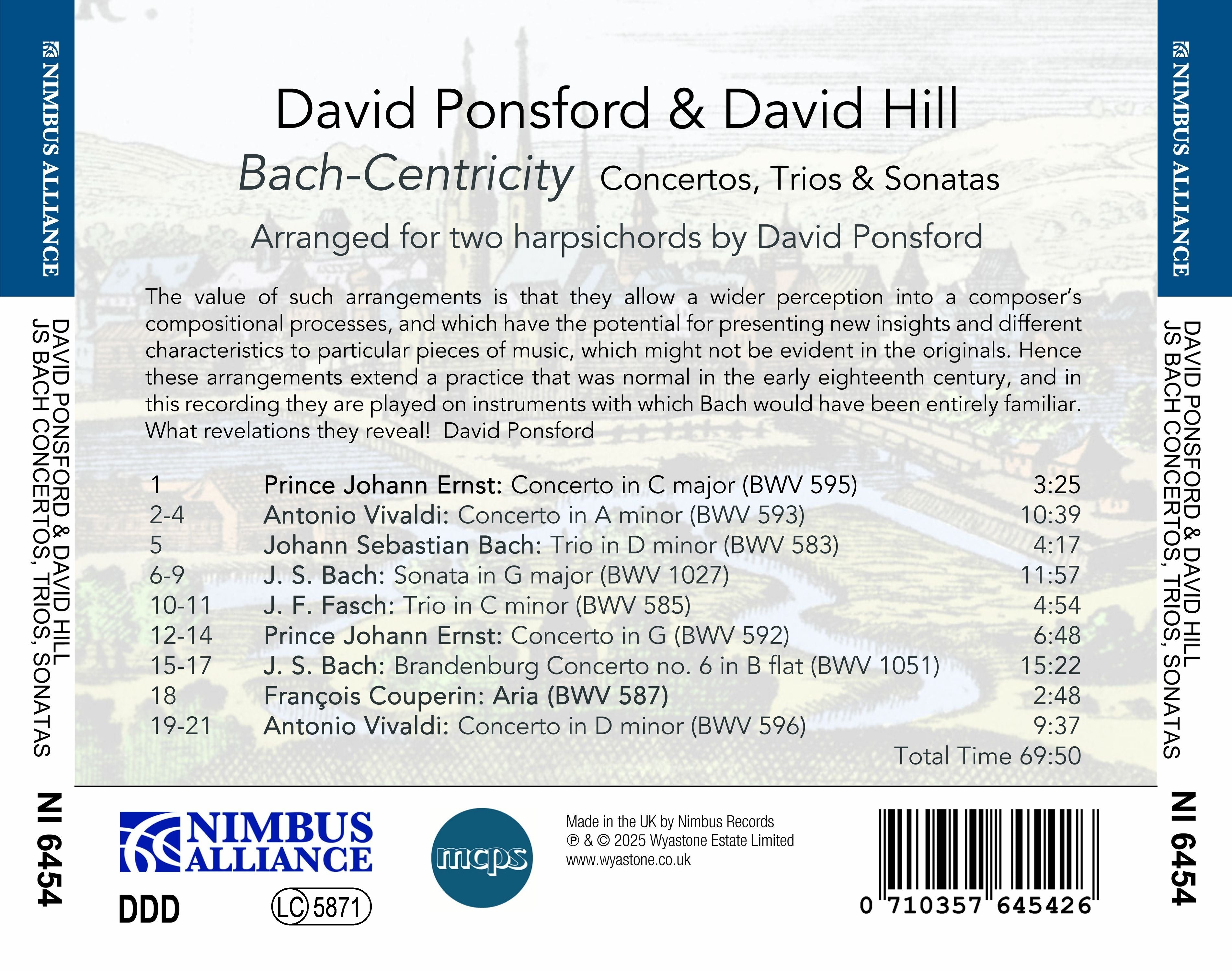 Bach-centricity: Concertos, Trios & Sonatas: Arranged for Two Harpsichords