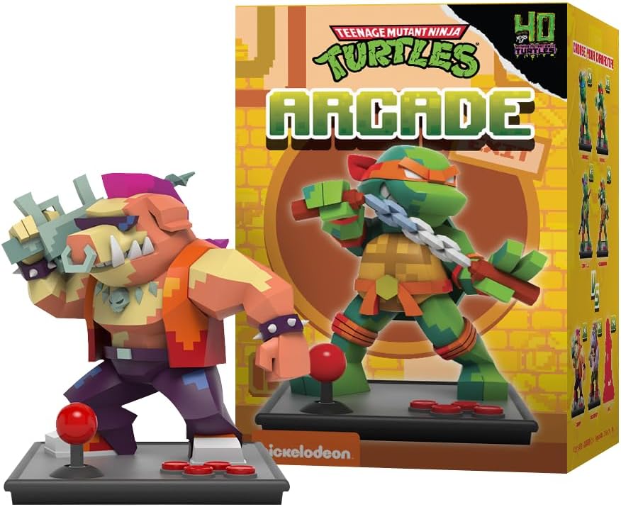 Mighty Jaxx Arcade: Teenage Mutant Ninja Turtles | Sealed Tray of 6 - Contains No Duplicates | Blind Box Toy Collectible Figurines