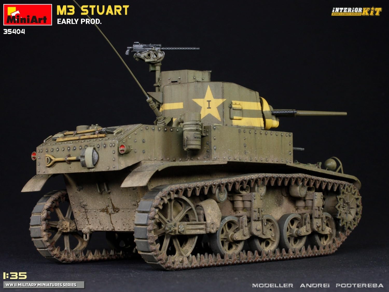Miniart - m3 stuart 1/35 - miniart 35404