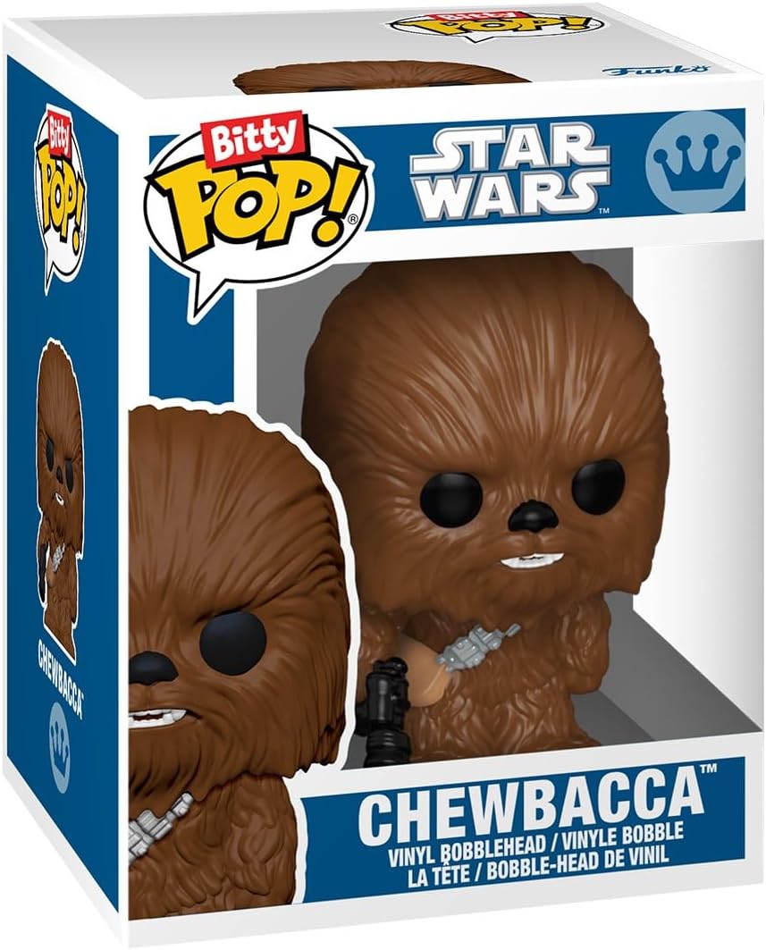 Funko Pop! Bitty: Star Wars - Luke Skywalker™ (Hoth™), R2-D2, Chewbacca & Mystery Chase Figure (Styles May Vary)