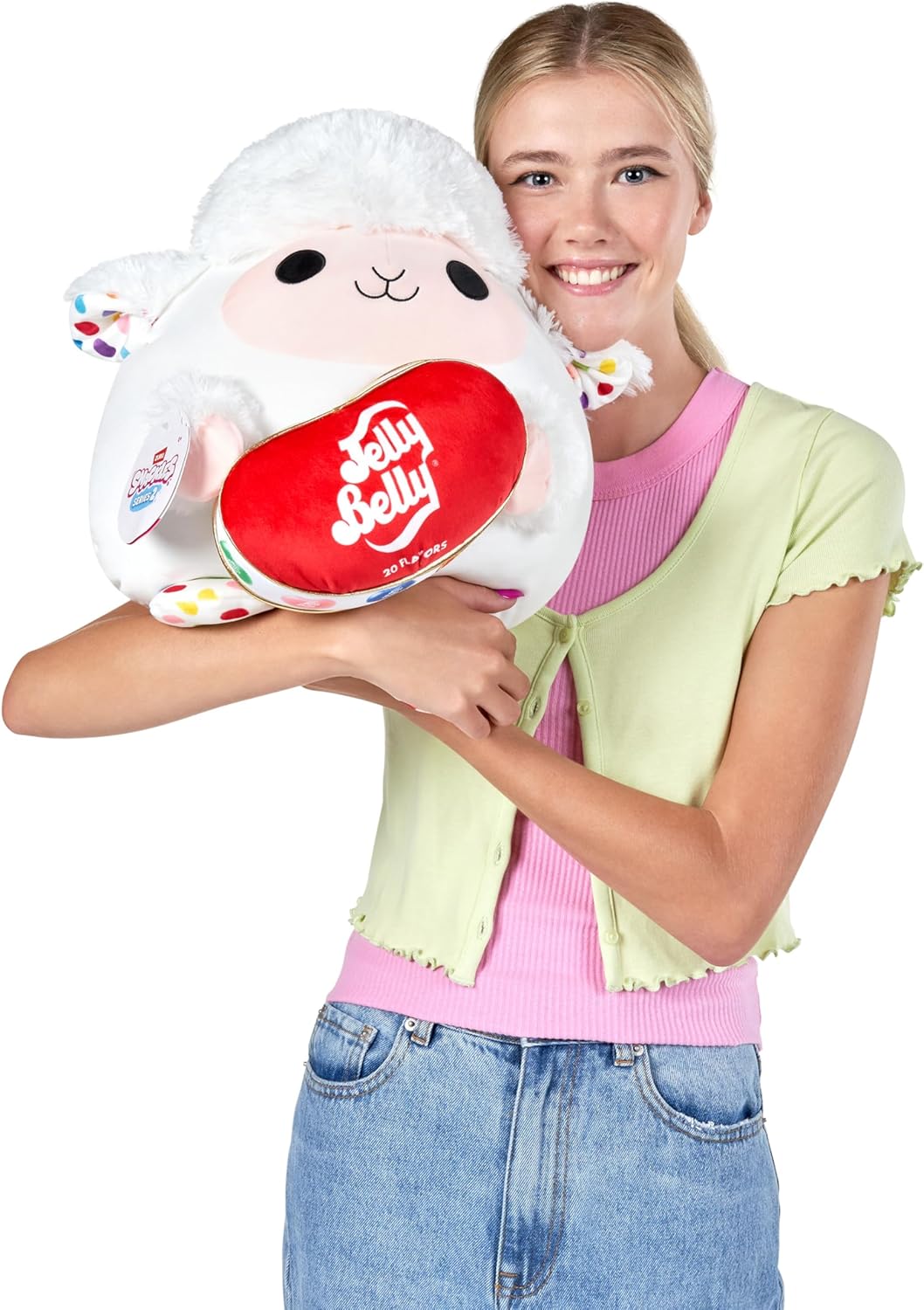 Snackles, Series 2, Lamb (Jelly Belly), Plush Toy, Medium (35 cm), Brown Box, (Lamb)