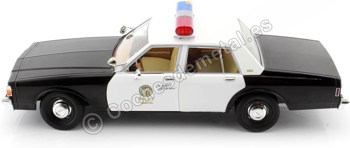 Greenlight- Terminator T-1000 Coches en Miniatura de colección, Color Negro/Blanco (19105