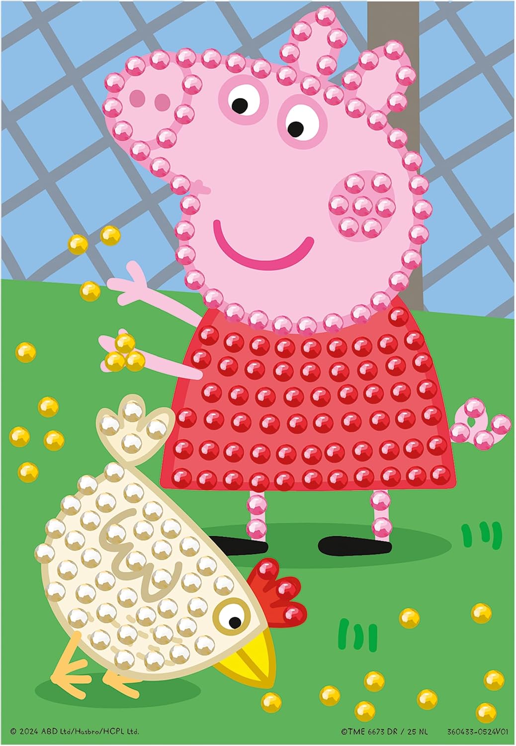 Totum Peppa Pig Bead Art Set, Creative Craft Kit, Ages 5+