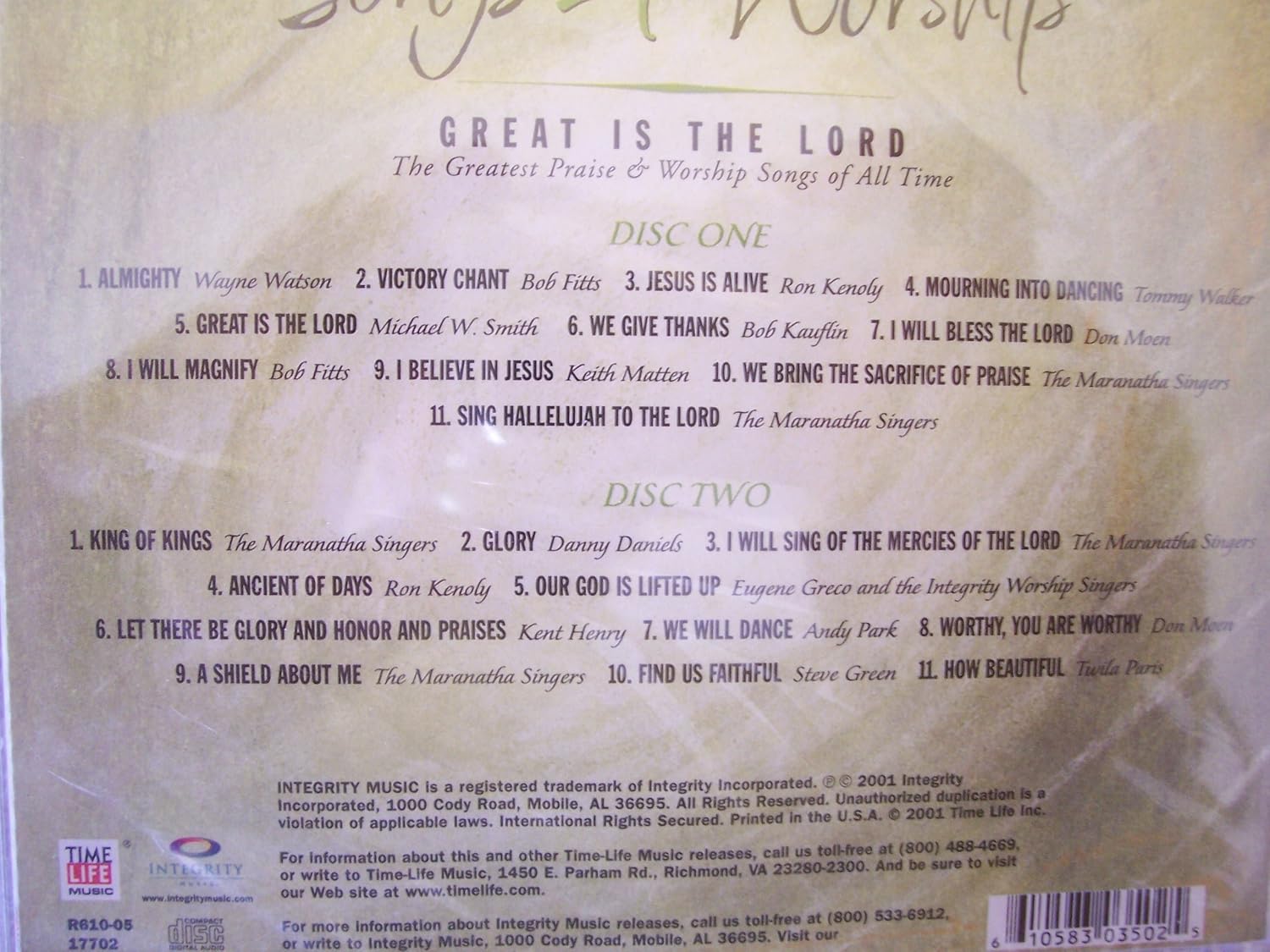 Songs 4 Worship: Great Is The Lord