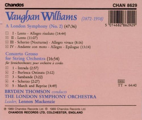 A London Symphony No. 2 / Concerto Grosso