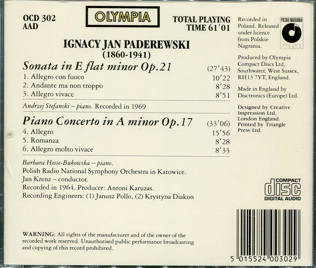 Piano Concerto and Sonata (Barbara Hesse-Bukowska