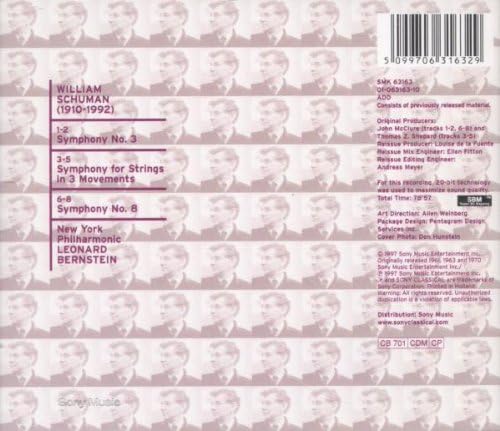 Symphony No. 3 / Symphony For Strings In 3 Movements / Symphony No. 8