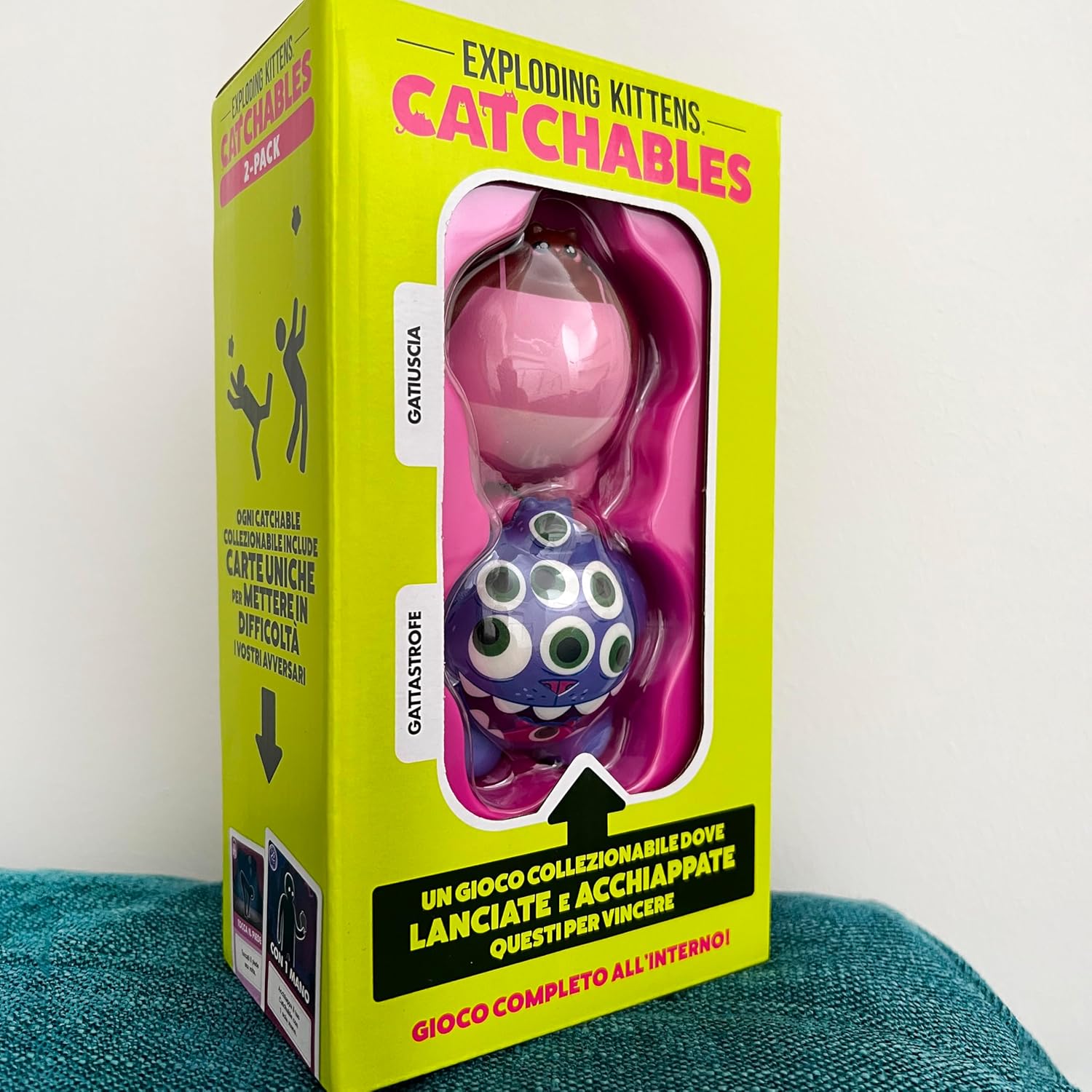 Asmodee Exploding Kittens: Catchables - Gatiuscia, Gioco da Tavolo, 8+ Anni, 2+ Giocatori, Edizione in Italiano