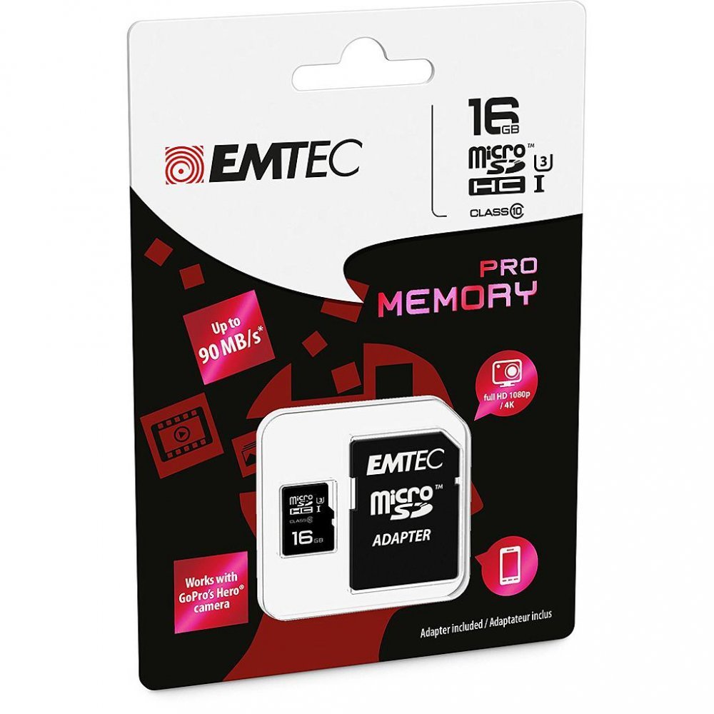 Microsd + Adapter 16Gb Pro (3D - 4K