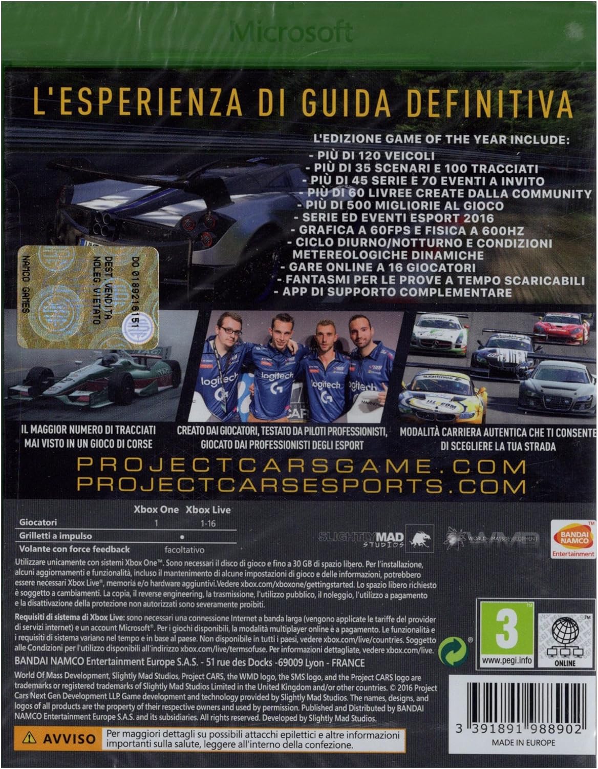 Project Cars - Game Of The Year - Xbox One