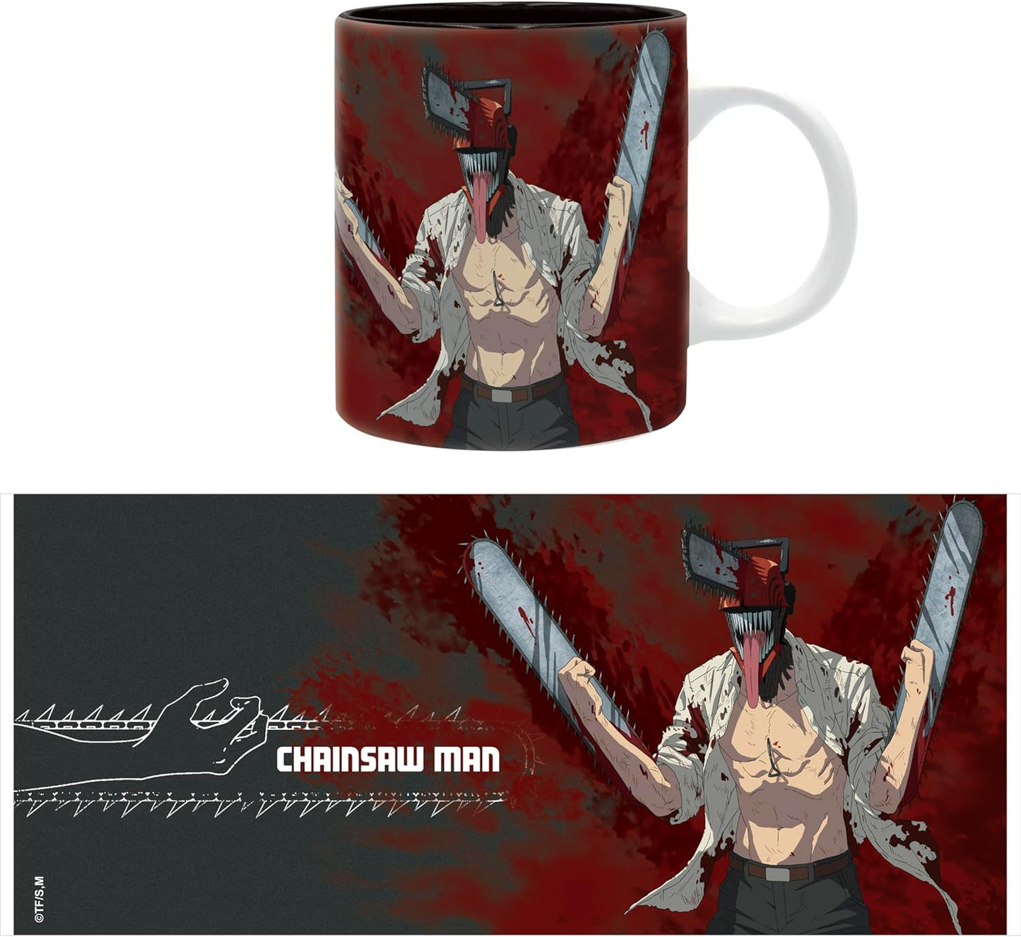 ABYSTYLE - Chainsaw Man - Tazza Chainsaw man, 320 ml