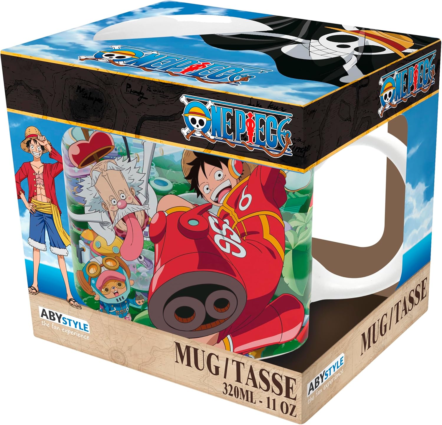 Tazza One Piece Monkey D.Luffy & Vegapunk