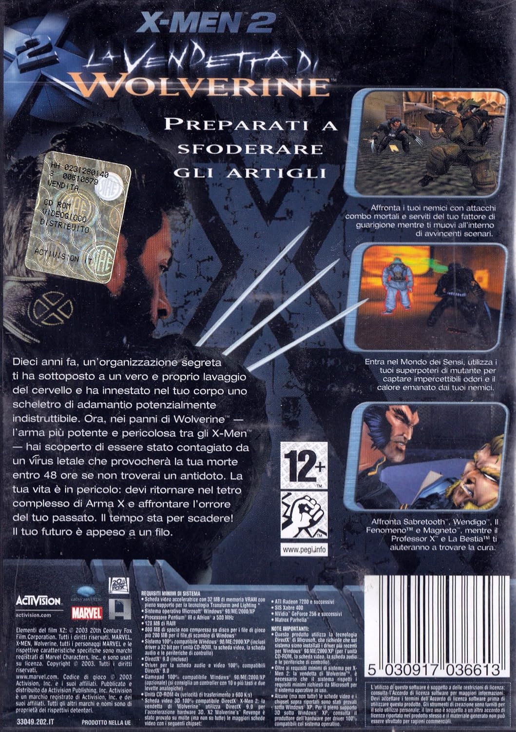 Activision X-Men 2: Wolverine's Revenge, PC