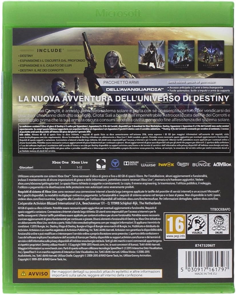 Destiny: Il Re dei Corrotti -Legendary Edition - Day-one - Xbox One