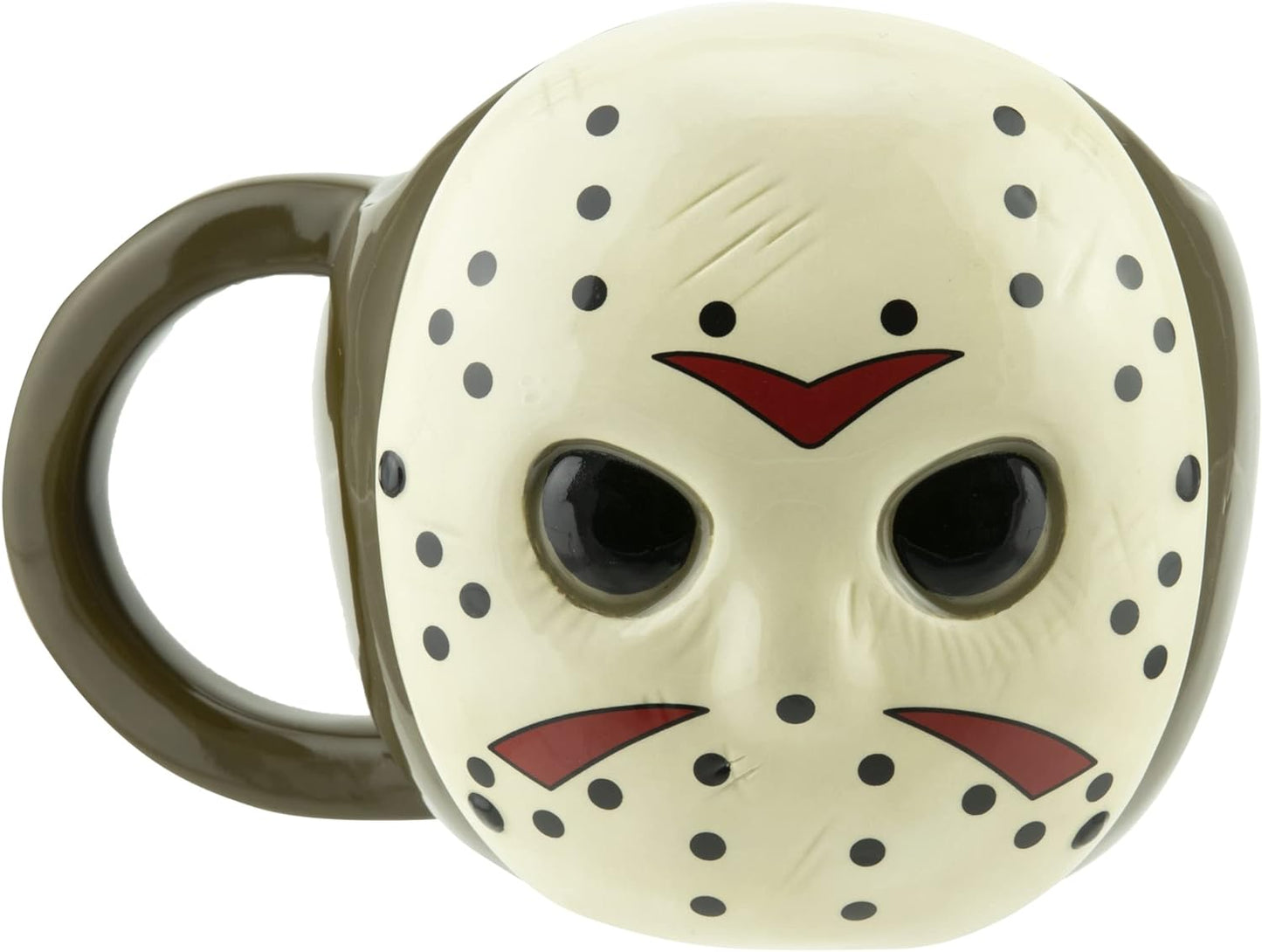 Paladone Tazza Venerdì 13 A Forma di Maschera di Jason Voorhees, Decorazione Halloween, 500ml