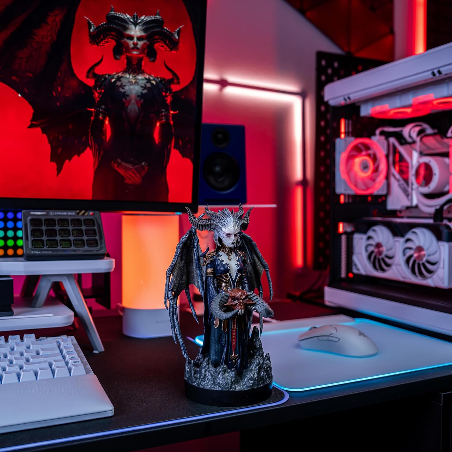 Cable Guys - Diablo Lilith Gaming Accessories Holder & Phone Holder for Most Controller (Xbox, Play Station, Nintendo Switch) & Phone