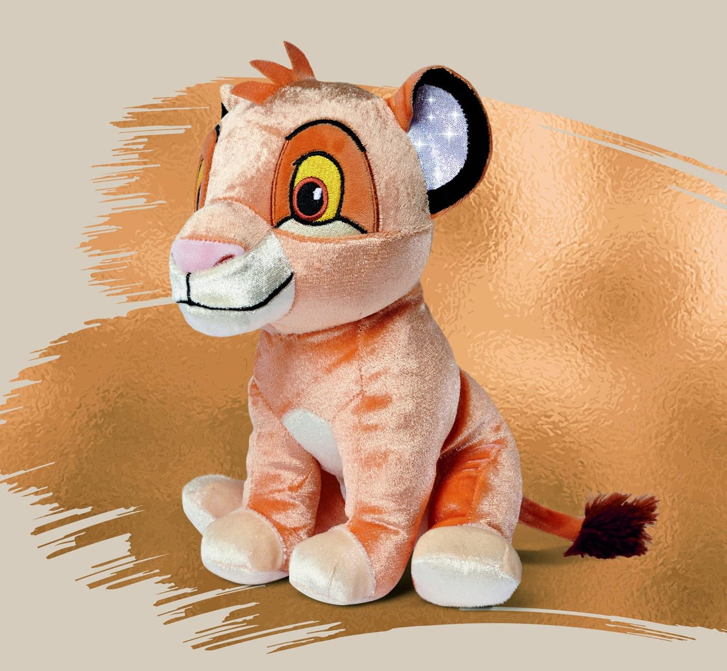 Simba - Disney Plush 100° anniversario, 6315870404X06, +0 mesi,scintillante, 25 cm