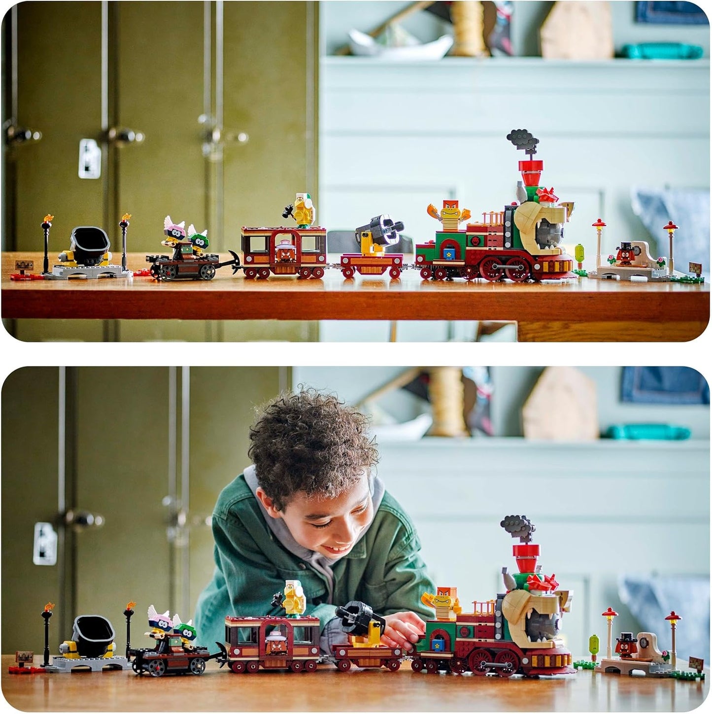 LEGO Super Mario The Bowser Express Train Toy, Adventure Playset for 9 Plus Year Old Boys & Girls, with 6 Character Figures Incl. a Hammer Bro and 2 Goombas, Creative Gift for Kids Gamers 71437