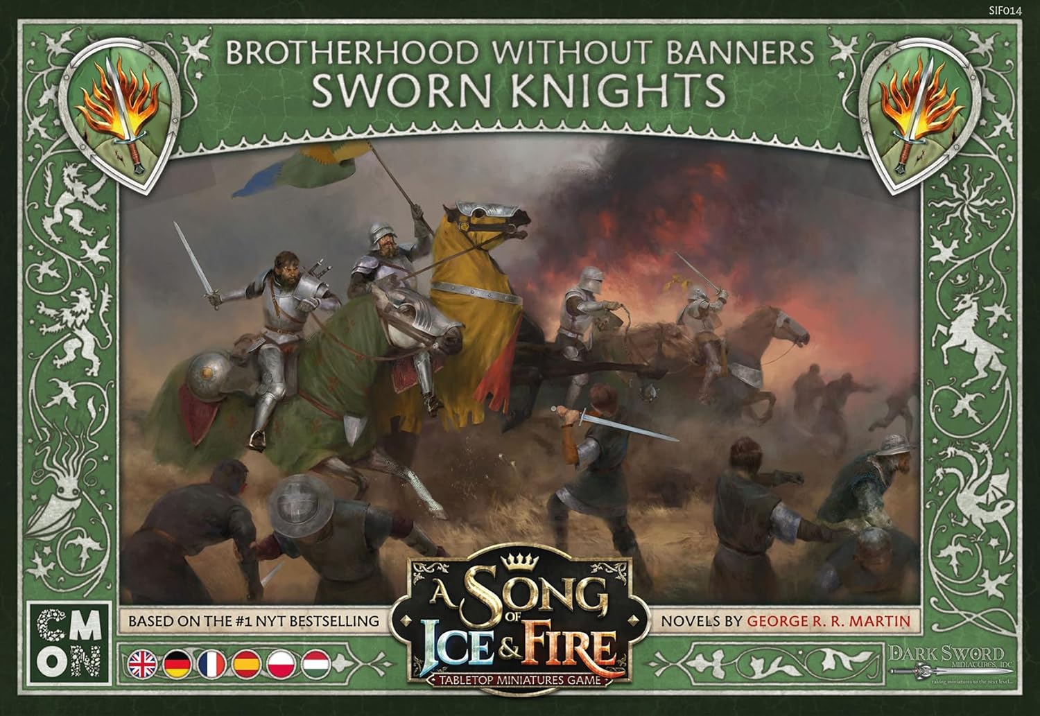 CMON, A Song of Ice & Fire - Brotherhood Sworn Knights (Knights of the Brotherhood without Banner), Expansion, Tabletop, 2 Players, Ages 14+, 45-60 Minutes, German
