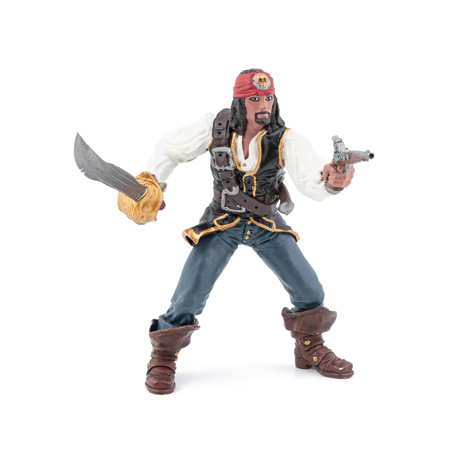 PAPO - Hand-Painted Figurine - Pirate with Pistol - Pirate World - Collectible - for Children - Boys and Girls - Ages 3 and Up