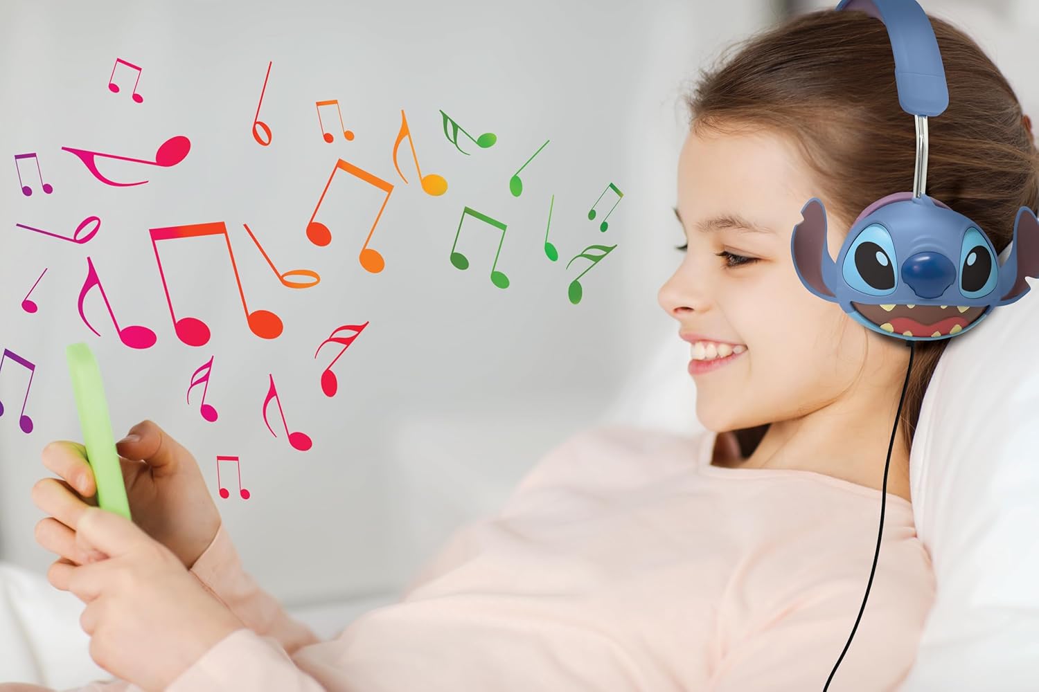 Lexibook - Disney Stitch - Wired Foldable Headphone (Hp015D)