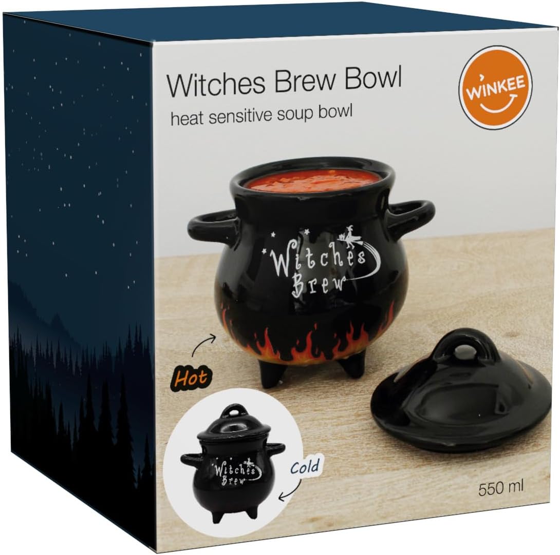 Winkee - Witches Brew Soup Bowl - Black