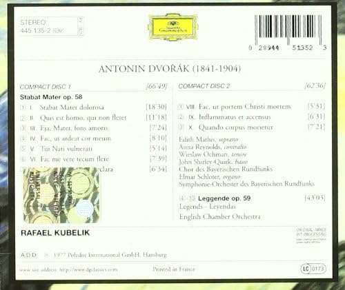 Stabat Mater Op. 58 / Leggende Op. 59