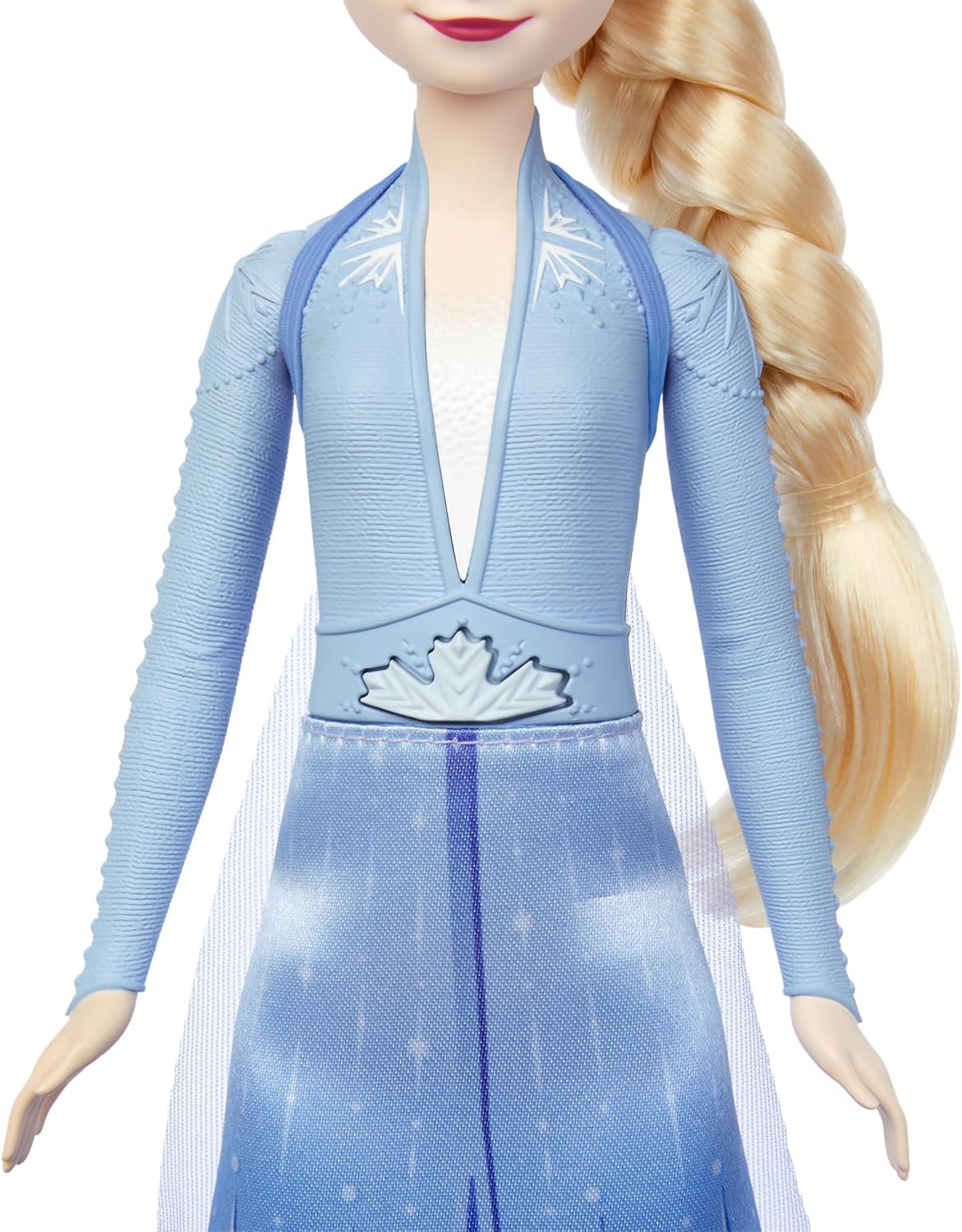 Mattel Disney Frozen Elsa, singende Modepuppe, Singende Abenteuer in charakteristischer Kleidung, singt Wo noch niemand war“ aus dem Disney-Film Die Eiskönigin II“ HXD32
