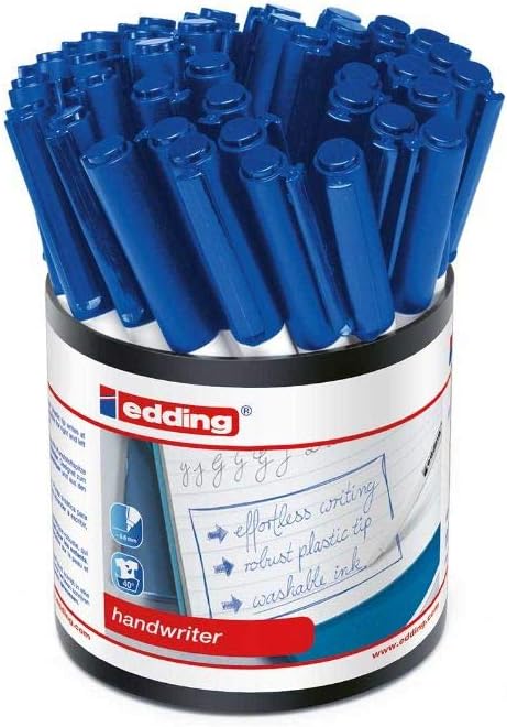 Edding Handwriter Pen Tub of 42 - Color: Blue