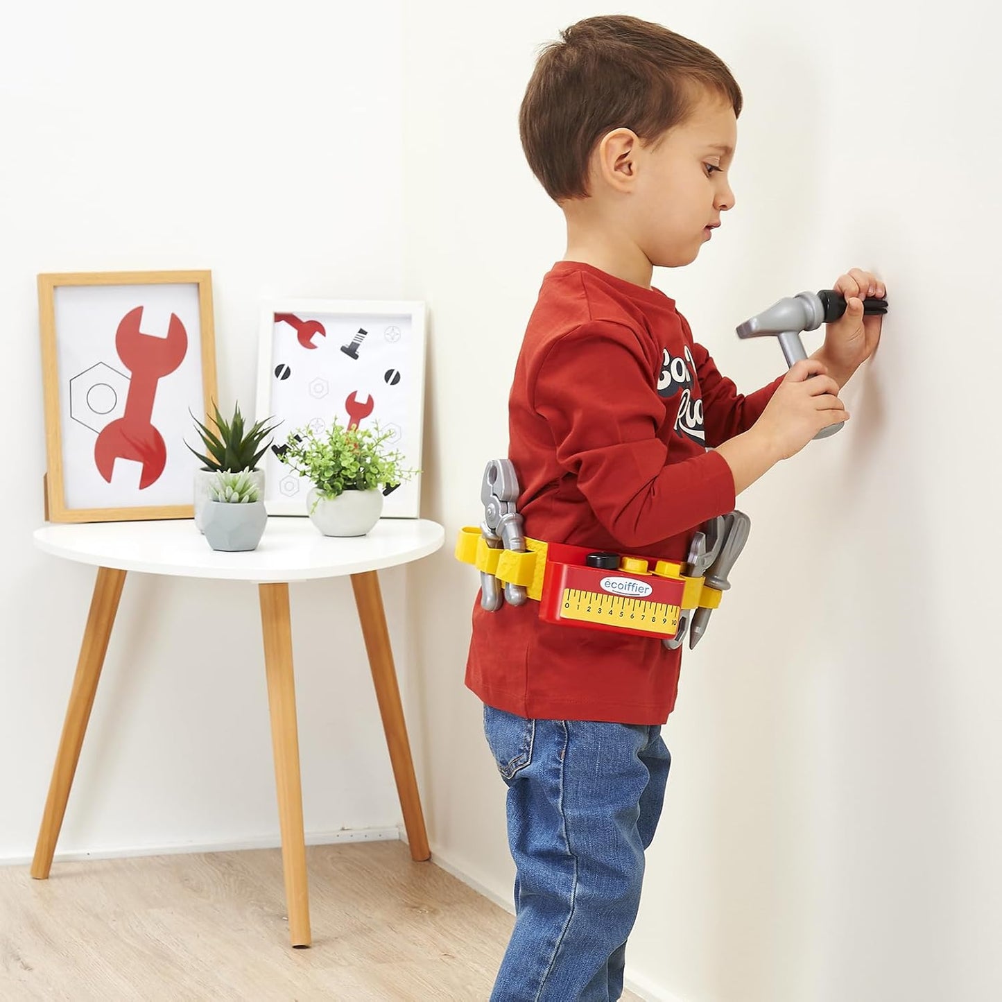Ecoiffier Jouets 2418 Gereedschapsriem, imitatiespellen voor kinderen, vanaf 18 maanden, gemaakt in Frankrijk