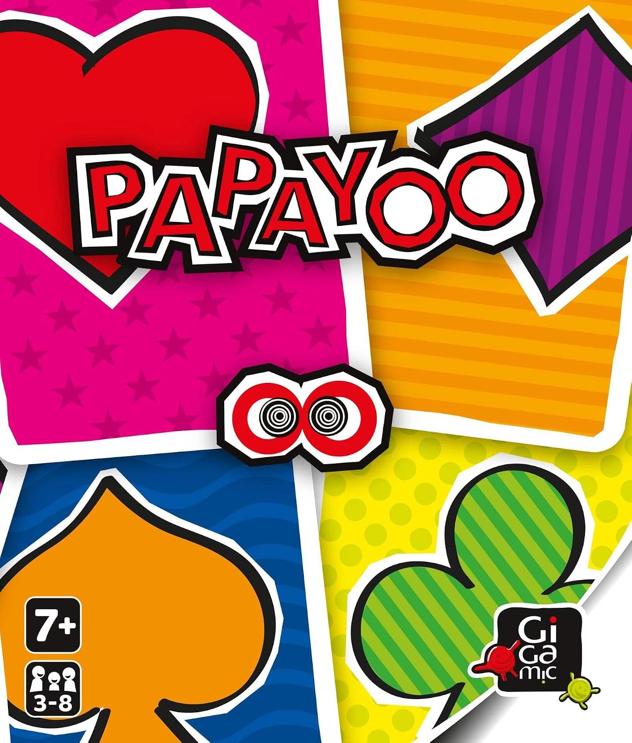 Gigamic Papayoo Card Game, Family Strategy Game, 8 Players, Ages 7, 14.7 x 3.2 cm