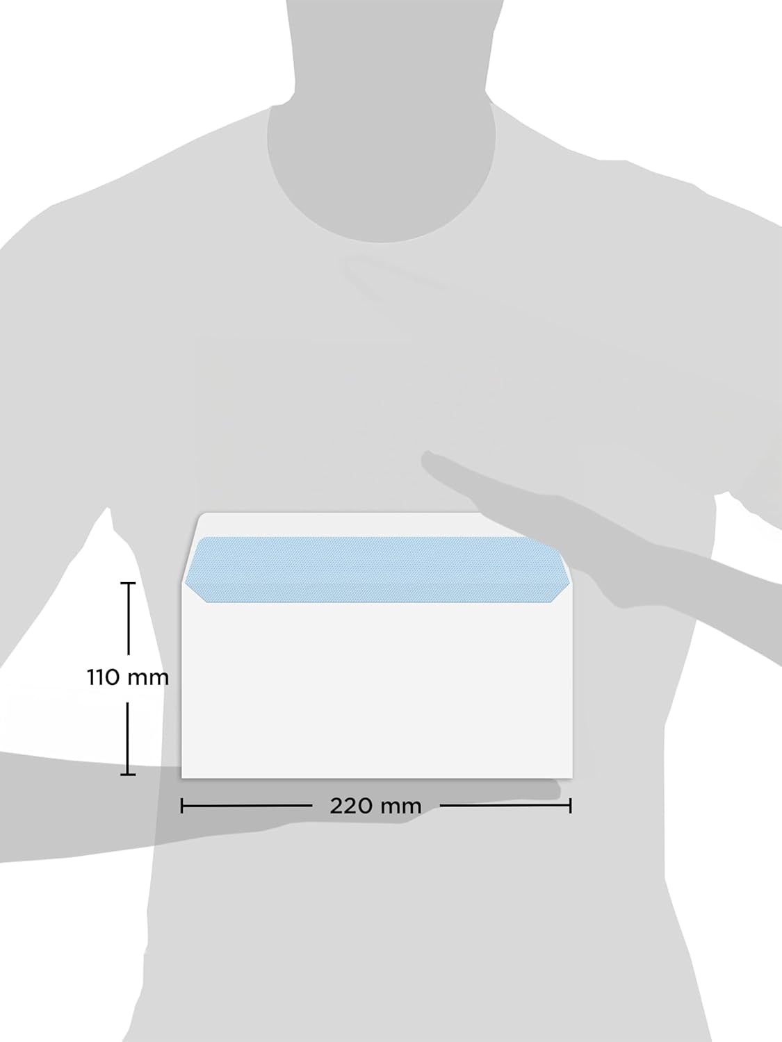 Blake Purely Everyday DL 110 x 220 mm 100 gsm Peel & Seal Wallet Envelopes (23882/250 ) White - Pack of 250