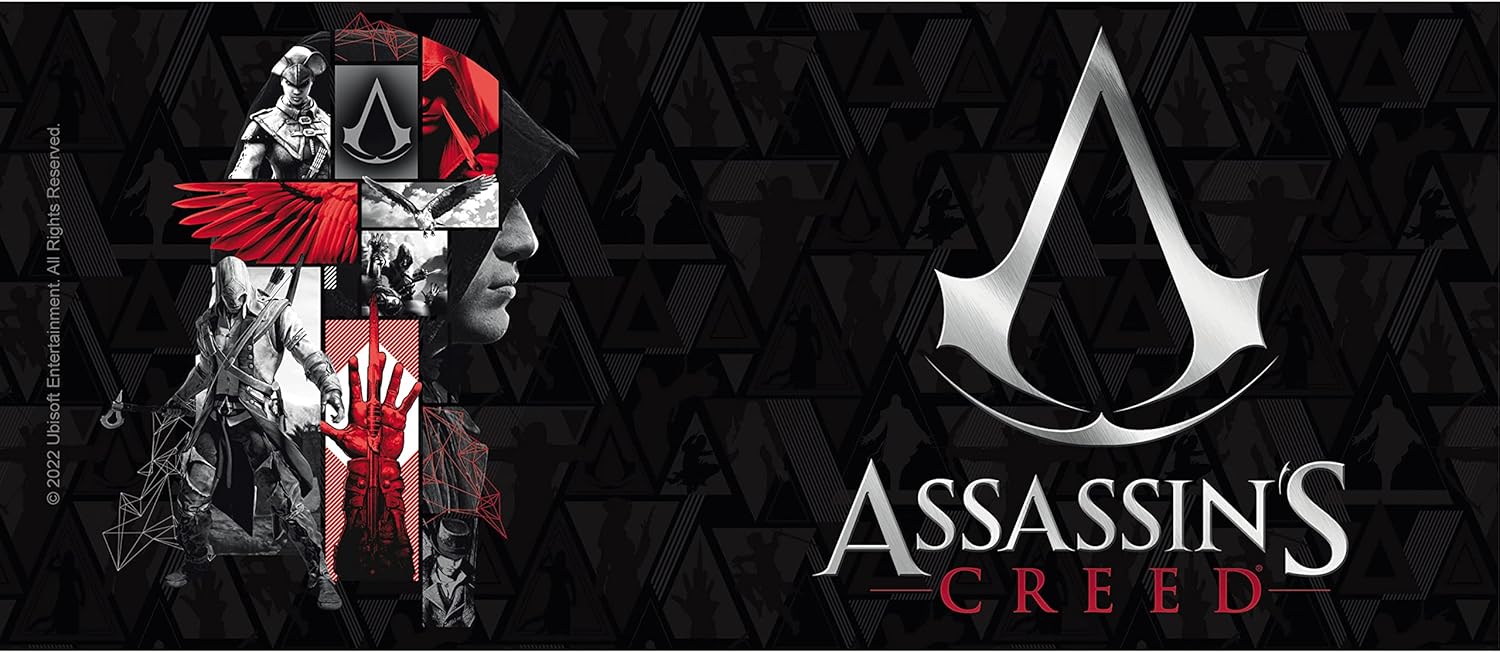 ABYSTYLE - ASSASSIN'S CREED Mug Crest noir & rouge