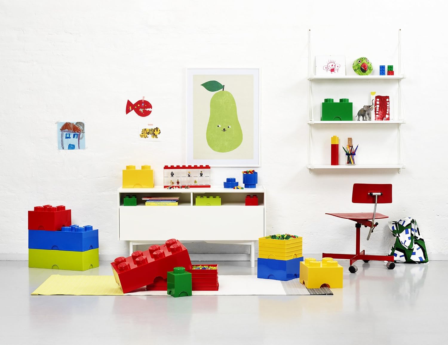 Contenitore Lego Brick 1 Verde