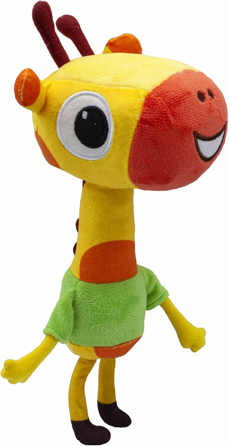 BANDAI Milo Giraffe Teddy Plush Toys - 20cm Lofty Giraffe Toy from the Milo Animated Series | Cute and Cuddly Boys and Girls Toys with Soft Touch Material | Adorable Cartoon Animals Toys for Kids