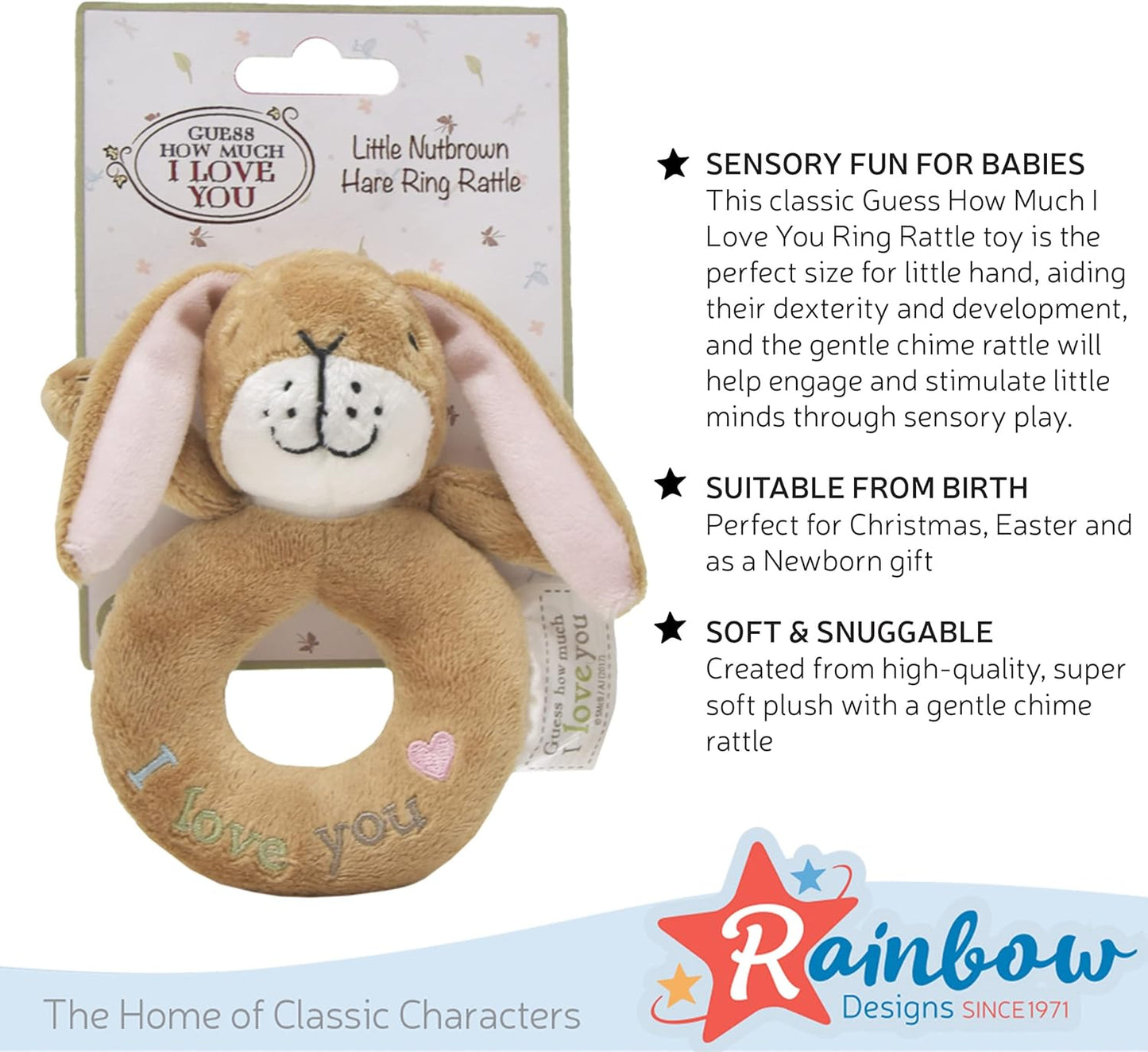 GUESS HOW MUCH I LOVE YOU Ring Rattle