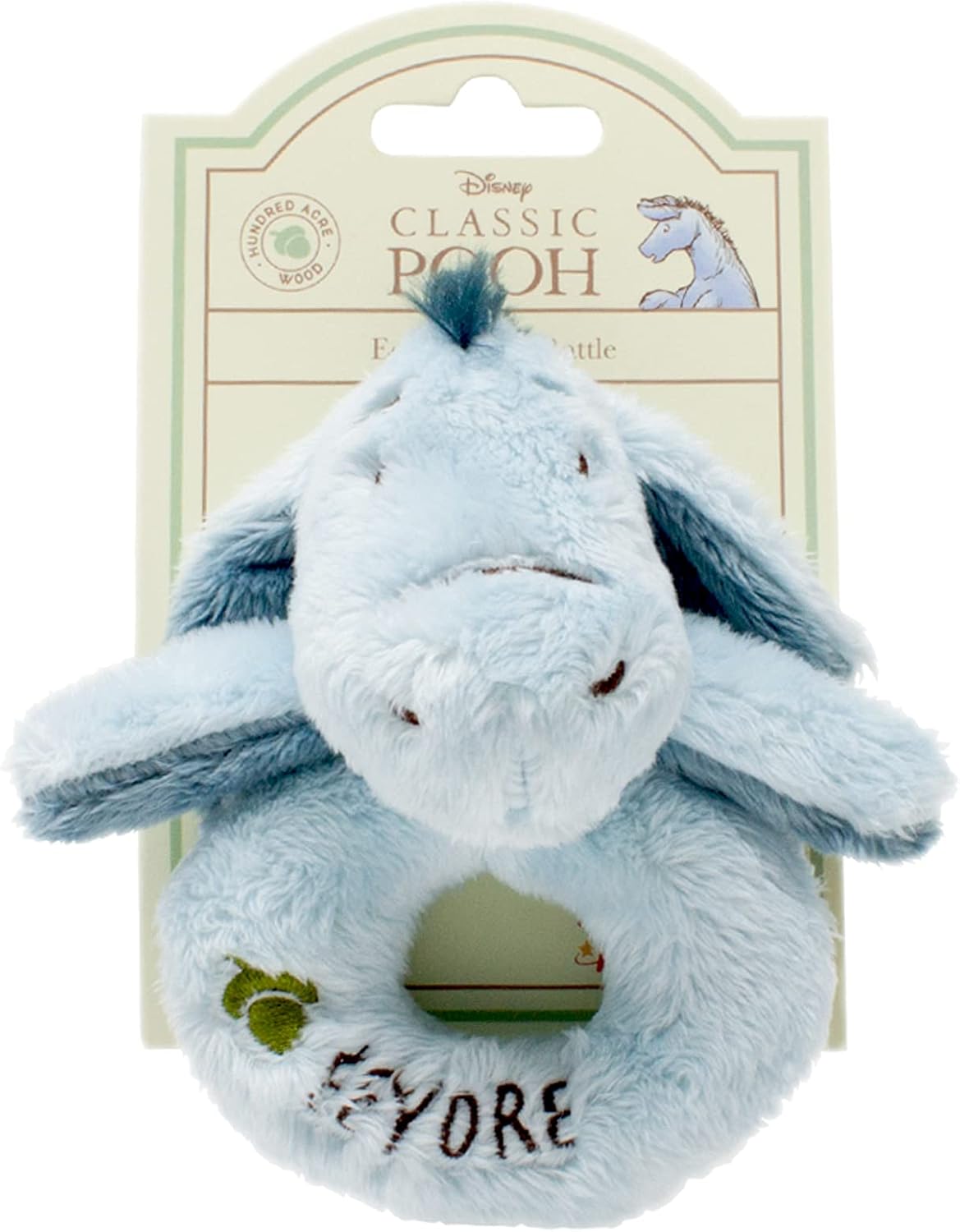 Rainbow Designs Tigger Comfort Blanket - Baby Comforter Present, Tigger Winnie the Pooh Friends From Hundred Acre Wood, Winnie The Pooh Blanket & Classic Eeyore Ring Rattle, White