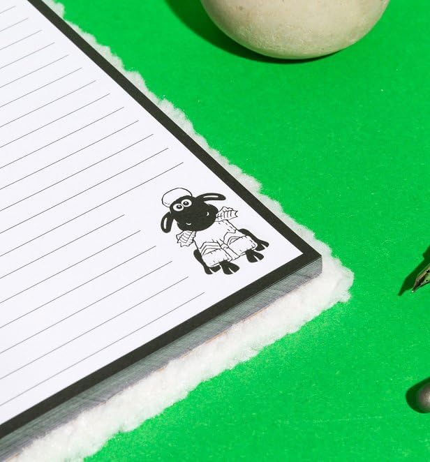Half Moon Bay Sean The Sheep A5 Notebook | Journal Notebook & Mini Notebook | Sean The Sheep Gifts & Gifts For Book Lovers | Small Notebook & Stationery Supplies | To Do List Notebook