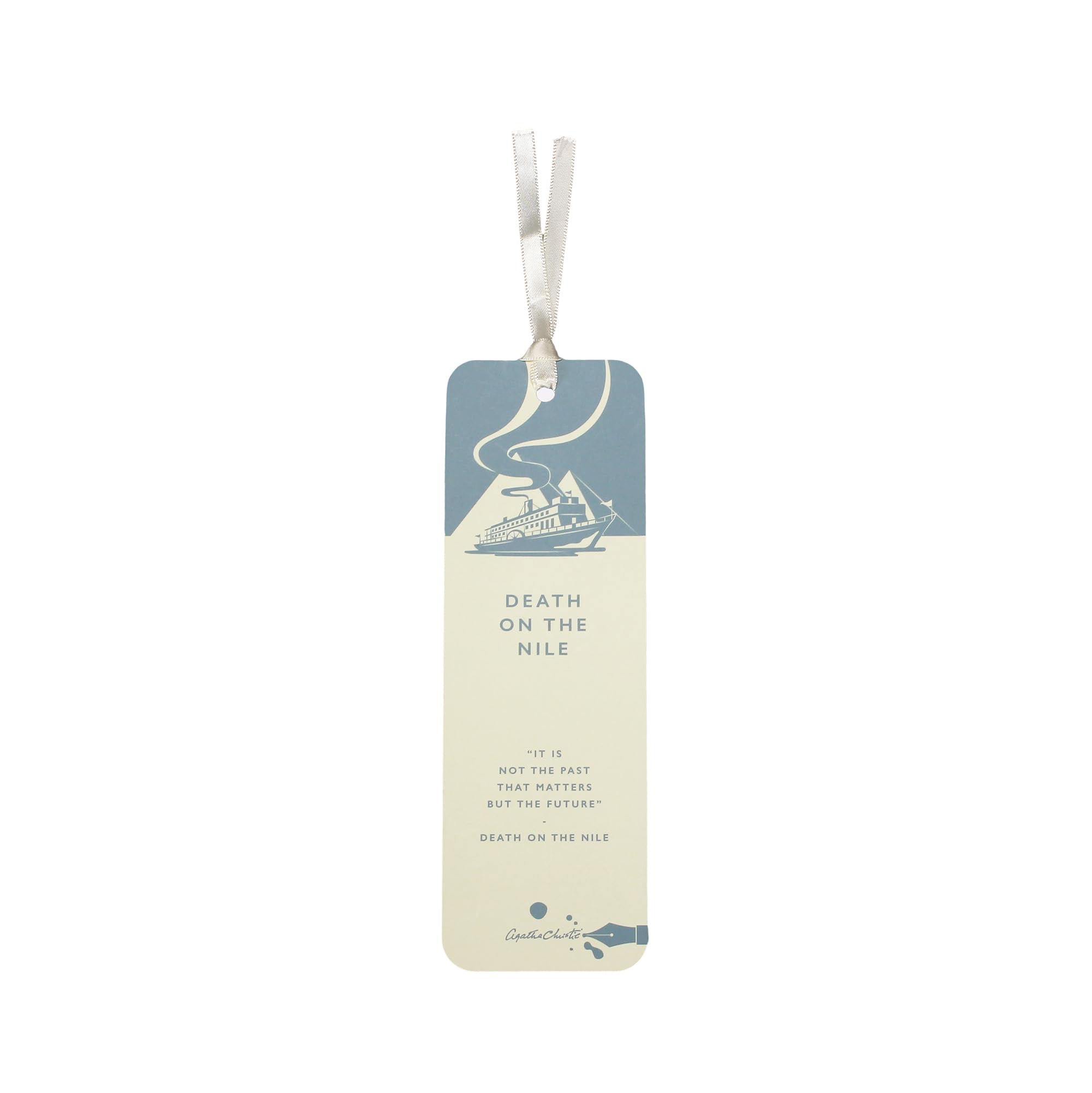 Half Moon Bay Agatha Christie Death On The Nile Paper Bookmark | Book Markers for Women & Gifts for Book Lovers | Reading Accessories & Bookish Gifts | Book Mark for Death On The Nile Book