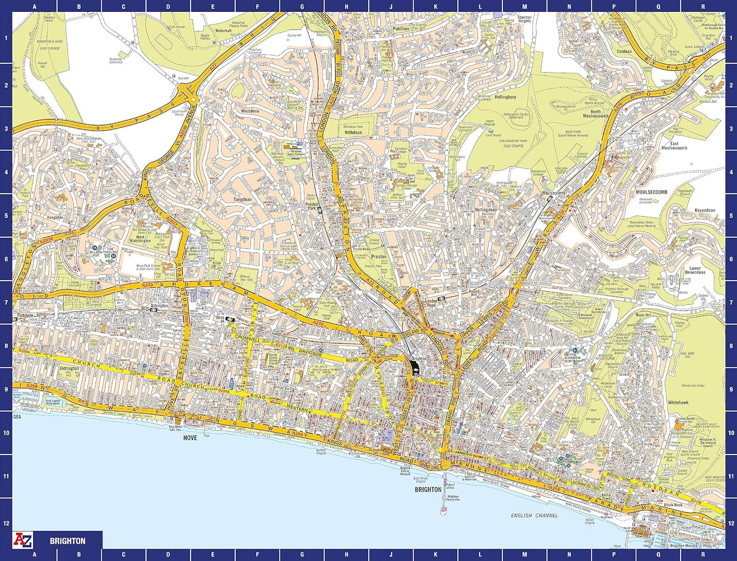 A to Z Map of Brighton Jigsaw Puzzle For Adults - 1000 Piece Jigsaw Puzzle Gift - Map jigsaw Puzzles, Map Gift