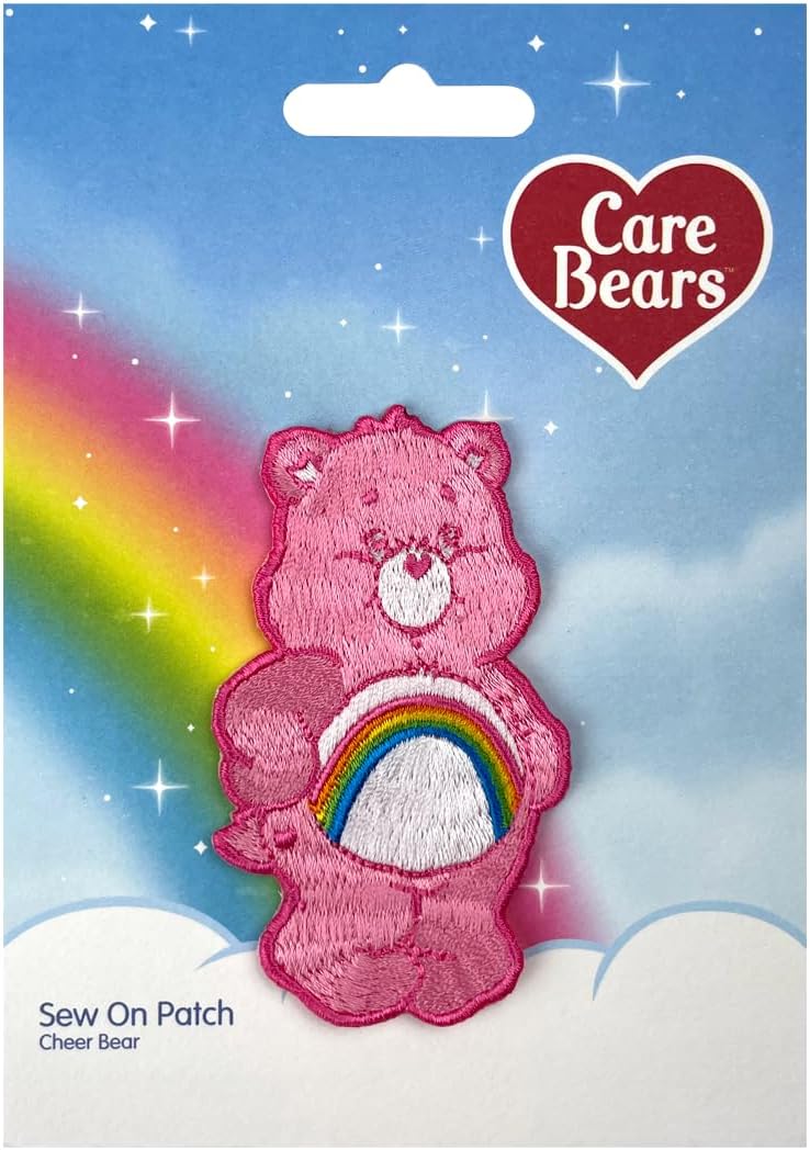 Pawprint Family | Classic Cheer Bear Sew on Patch | Care Bears Official Merchandise